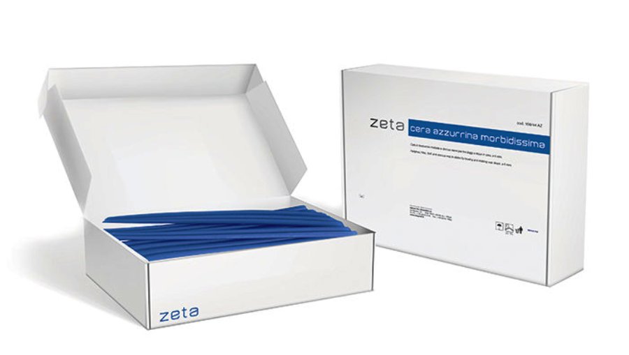Cera Azzurrina morbidissima in bastoncini Zeta box 24 pz.