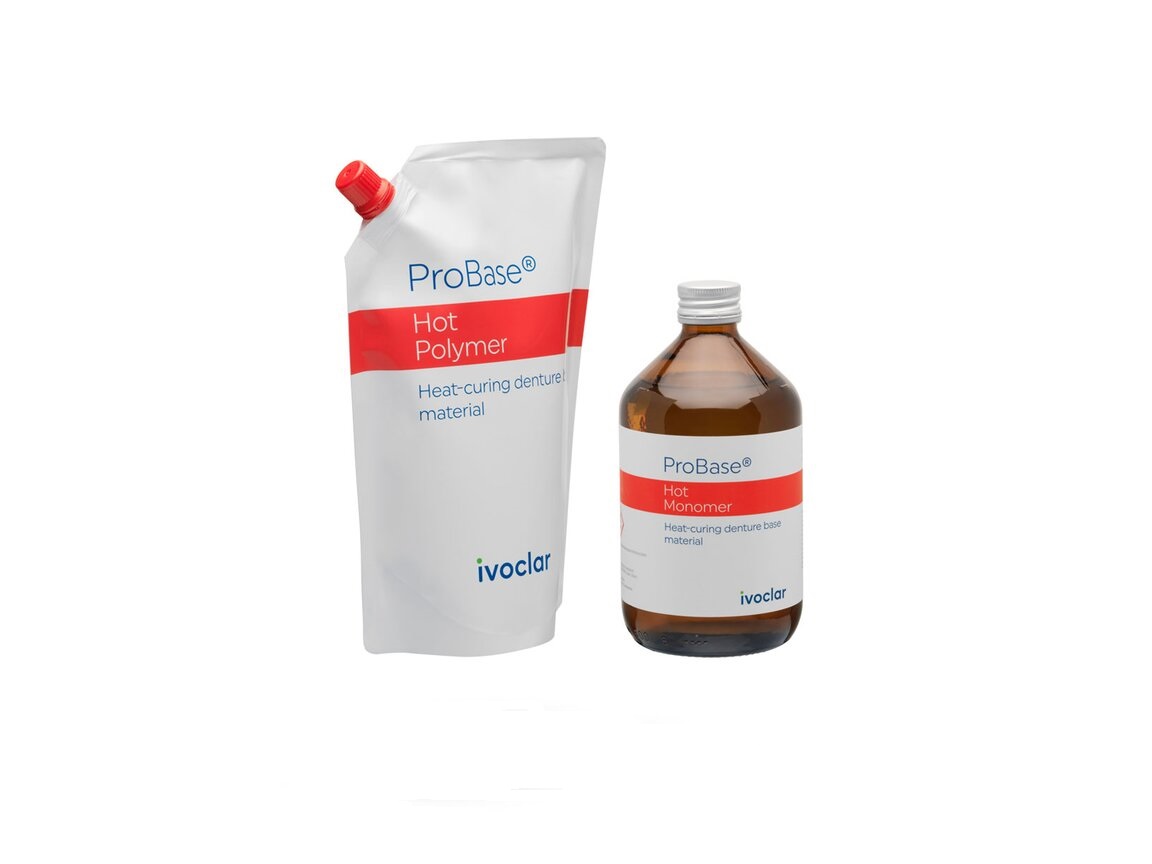 ProBase HOT Resina a freddo rosa o rosa venata polvere 500gr + Liquido a freddo 500 ml. Ivoclar