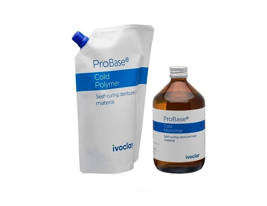 ProBase Cold Resina a freddo rosa o rosa venata polvere 500gr + Liquido  a freddo 500 ml. Ivoclar